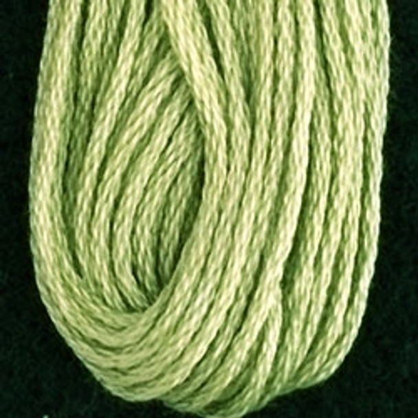 VAS121262 Luminous Lime Cotton Floss 6Ply Skein Solid Valdani