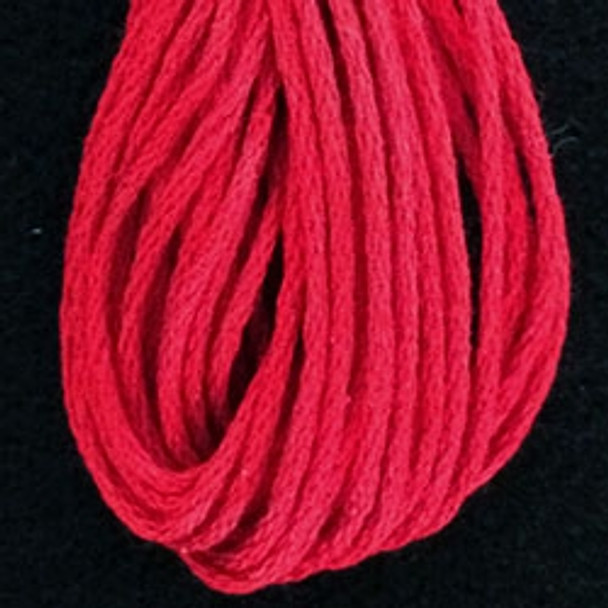 VAS121333 Christmas Red Cotton Floss 6Ply Skein Solid Valdani