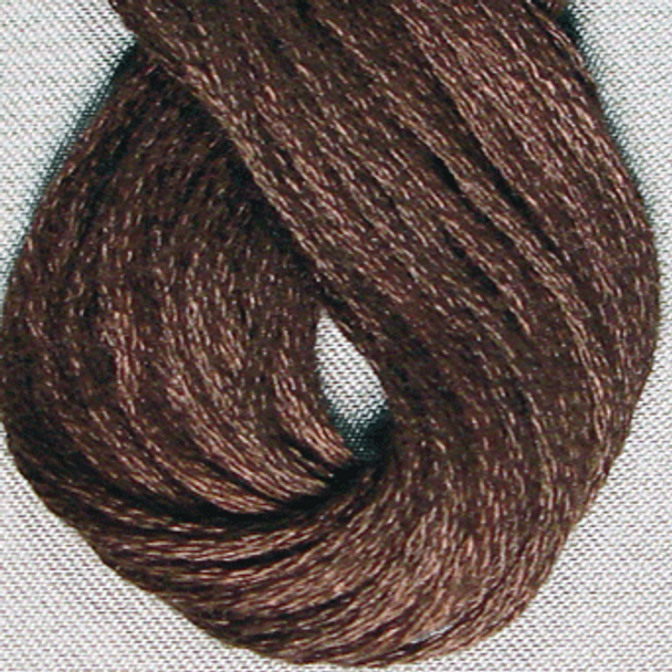 VAS121645 Red Brown Dark HD Cotton Floss 6Ply Skein Solid Valdani