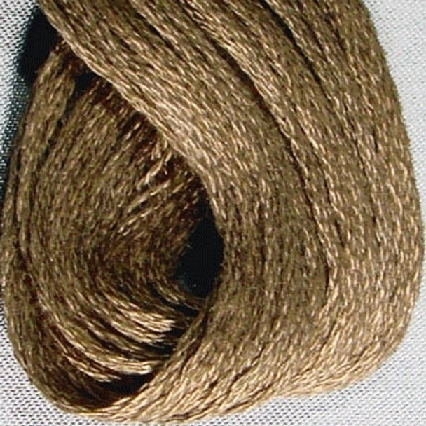 VAS12196 Golden Brown Cotton Floss 6Ply Skein Solid Valdani