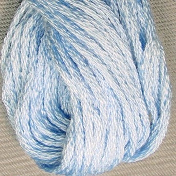 VAS12205 Soft Sky Blue Cotton Floss 6Ply Skein Solid Valdani