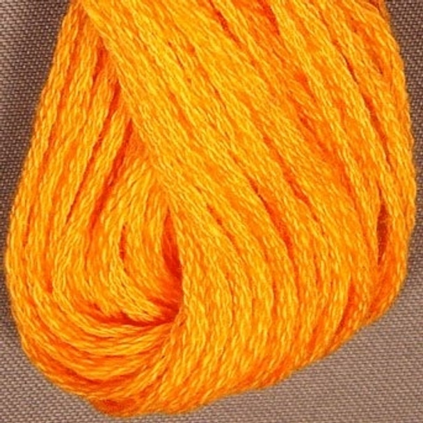 VAS12204 Orange Bright Cotton Floss 6Ply Skein Solid Valdani