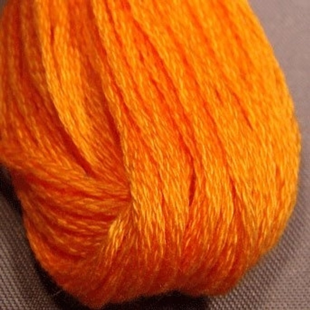 VAS1264 Orange Red Medium Cotton Floss 6Ply Skein Solid Valdani