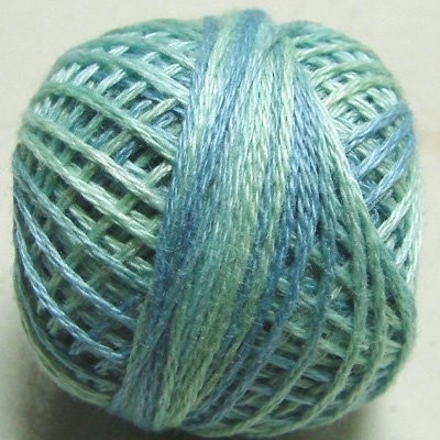 12VAM24 Water Reflections Pearl Cotton Size 12 Ball Valdani