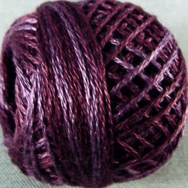 12VA86 Ripened Plum Pearl Cotton Size 12 Ball Valdani