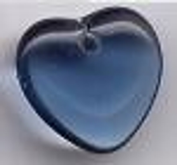 Sweetheart Tree Charm Dusty Sapphire Crystal Heart