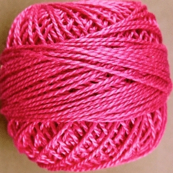 12VAS50 Magenta Pearl Cotton Size 12 Solid Ball Valdani