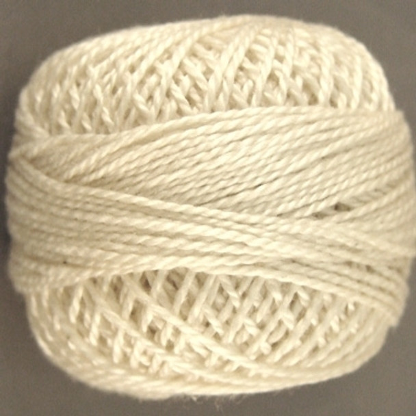 12VAS4 Ivory Pearl Cotton Size 12 Solid Ball Valdani