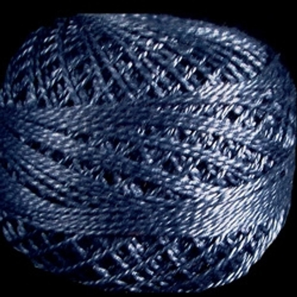 12VAS112 Dusty Blue Pearl Cotton Size 12 Solid Ball Valdani