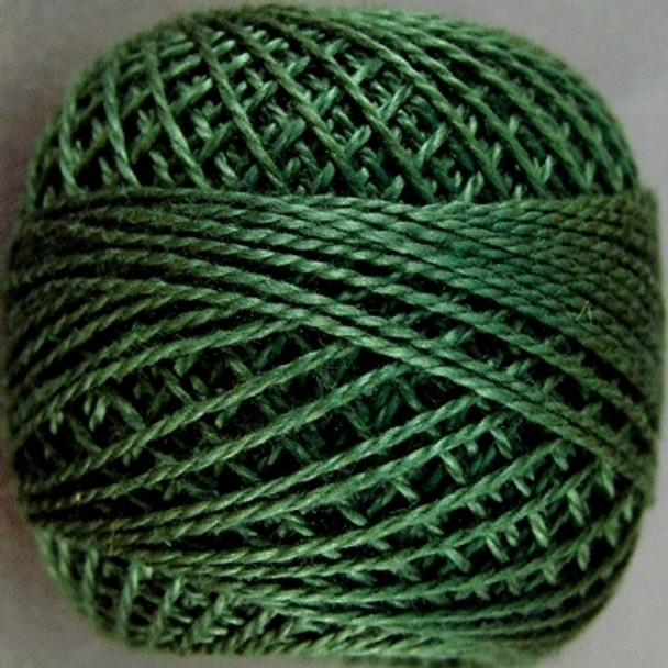 12VAS39 Forest Greens Pearl Cotton Size 12 Solid Ball Valdani