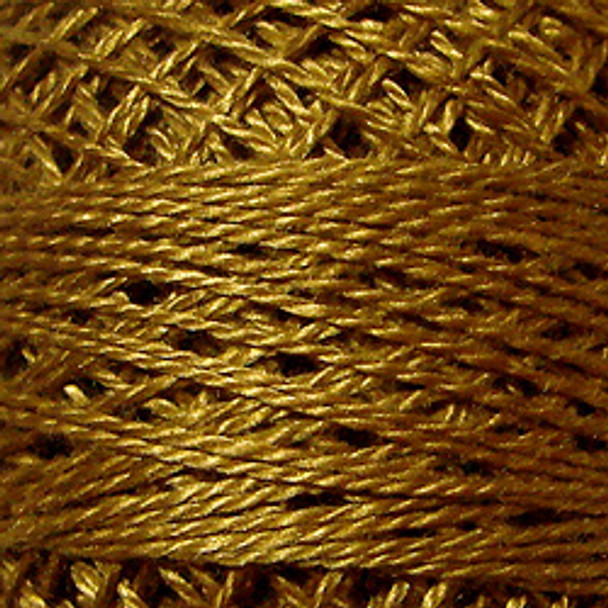 Deep Antique Gold 5VAS154Pearl Cotton Size 5 Solid Ball Valdani