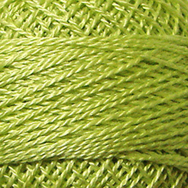 Luminous Lime 5VAS1262 Pearl Cotton Size 5 Solid Ball Valdani