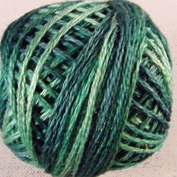 Caribbean Blue 8VA550 Pearl Cotton Size 8 Ball Or Skein Valdani