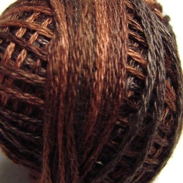 Chocolate Brownies 8VAM90 Pearl Cotton Size 8 Ball Or Skein Valdani