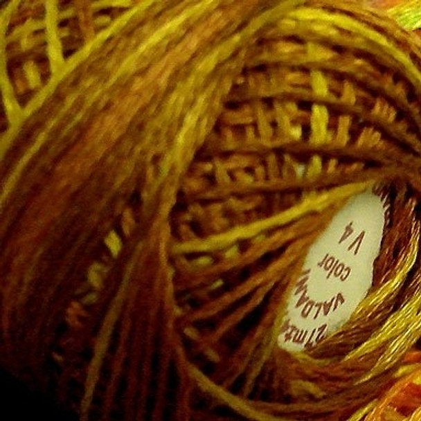 Golden Browns 8VAV4 Pearl Cotton Size 8 Ball Or Skein Valdani