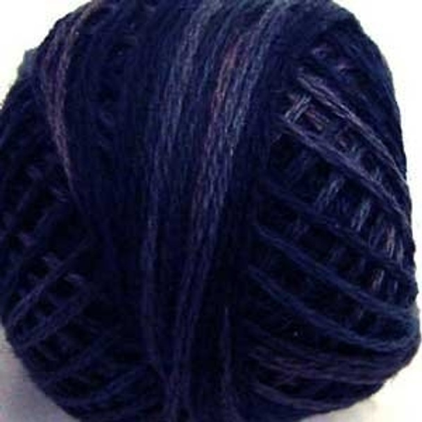 Midnight Blue 8VA515 Pearl Cotton Size 8 Ball/Skein Valdani