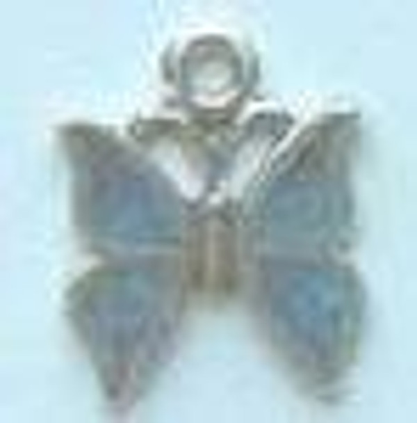 Sweetheart Tree Charm Turquoise Inlay Butterfly