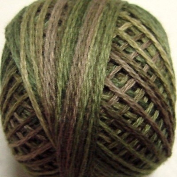 Olive Green 8VAP2 Pearl Cotton Size 8 Ball/Skein Valdani