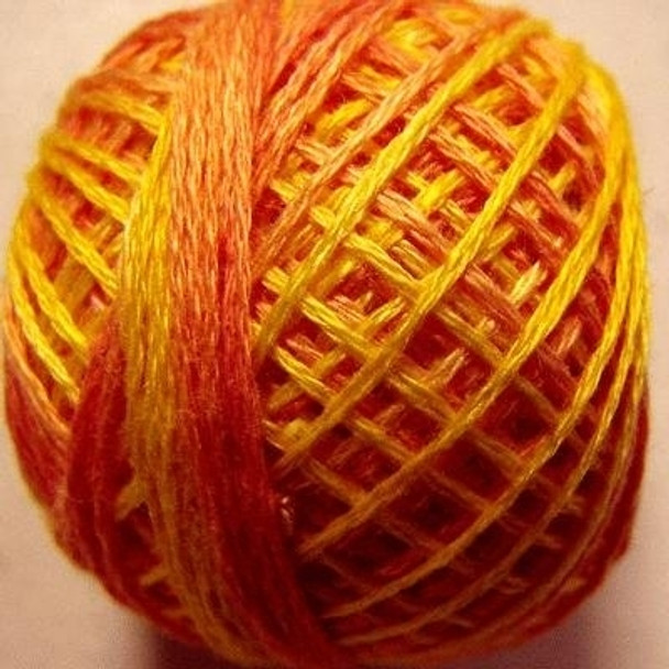 Orange Blossom 8VAV1 Pearl Cotton Size 8 Ball/Skein Valdani