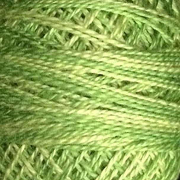 Spring Greens 8VA19 Pearl Cotton Size 8 Ball/Skein Valdani
