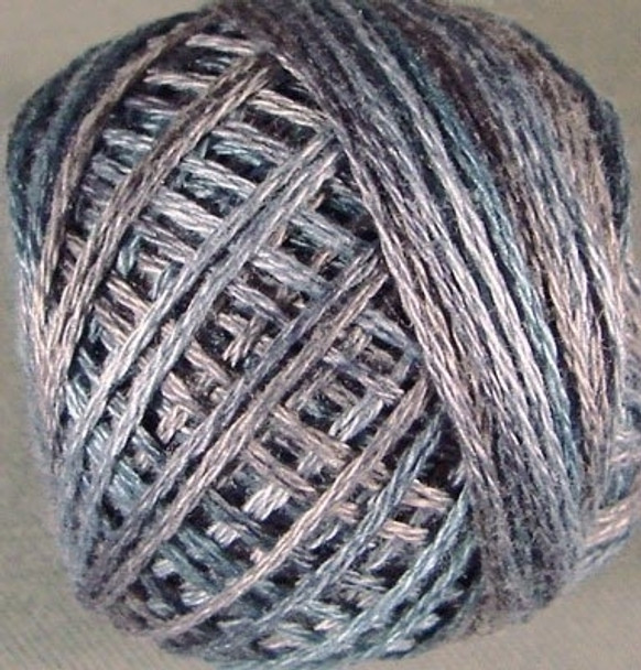 Shimmering Denim 8VA561 Pearl Cotton Size 8 Ball/Skein Valdani