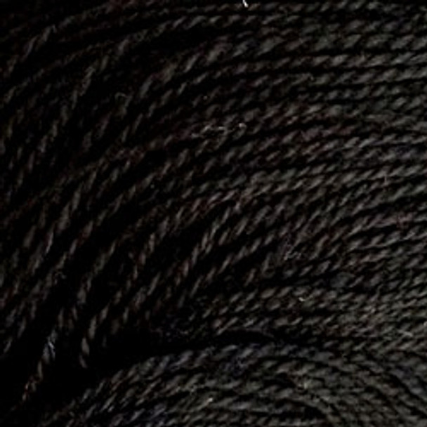 Black 8VAS1 Pearl Cotton Size 8 Solid Ball OrSkein Valdani