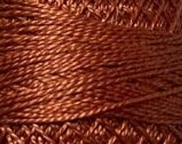 Faded Rust Dark 8VAS863 Pearl Cotton Size 8 Solid Ball Or Skein Valdani