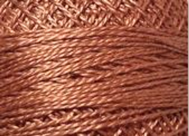 Faded Rust Medium 8VAS862 Pearl Cotton Size 8 Solid Ball Or Skein Valdani