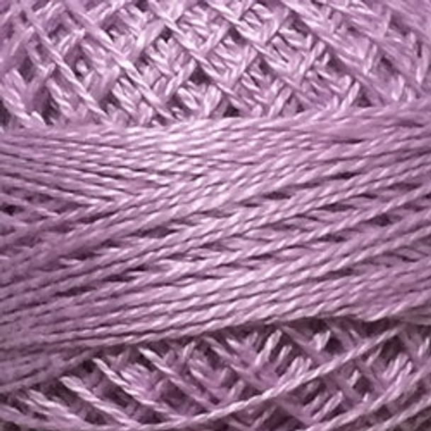 Lavender Light 8VAS79 Pearl Cotton Size 8 Solid Ball Or Skein Valdani