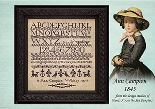 Ann Campion 1845 by Hands Across The Sea Samplers 24-1053