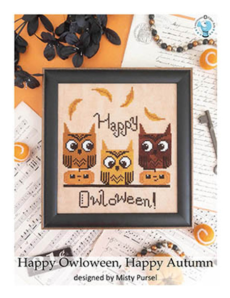Happy Owloween, Happy Autumn by Luminous Fiber Arts 23-3274