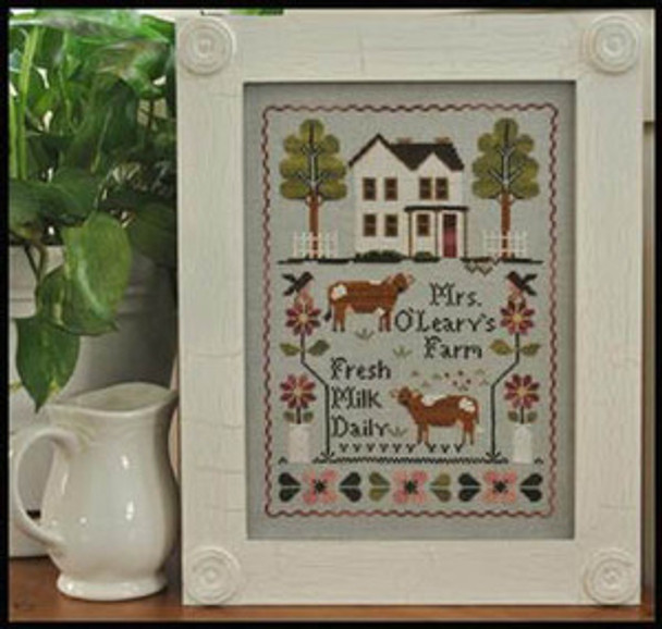 Mrs O'Leary's Dairy Farm 109 x 157 Little House Needleworks  10-1523