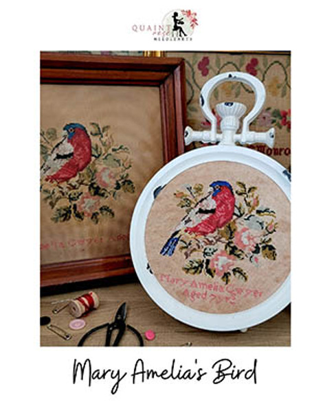 Mary Amelia's Bird by Quaint Rose Needle Arts 24-1193