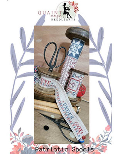 Patriotic Spools by Quaint Rose Needle Arts 24-1217
