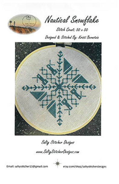Nautical Snowflake 50w x 50h by Salty Stitcher Designs 24-1666