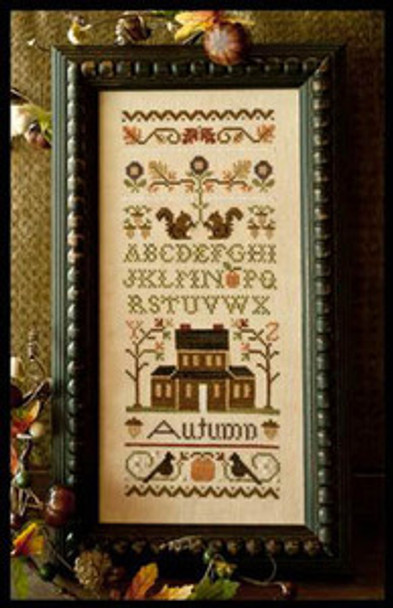 Autumn Band Sampler 61 x 149 Little House Needleworks  11-2287