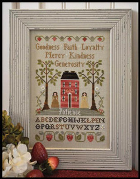 Virtue Sampler 101 x 150 Little House Needleworks 10-1524