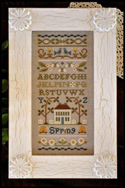 Spring Band Sampler 61 x 147 Little House Needleworks  12-1206