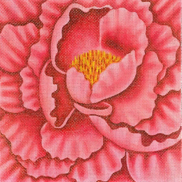 6905 Leigh Designs Pink Peony 10" x 10" 13 Mesh Bouquet