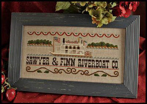 Mississippi Riverboat Stitch Count 189 x 87 Little House Needleworks  10-1036