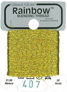 R407 Brass Glissen Gloss Rainbow Blending Thread
