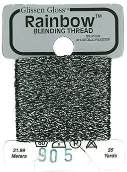 R905 Gunmetal Grey Glissen Gloss Rainbow Blending Thread