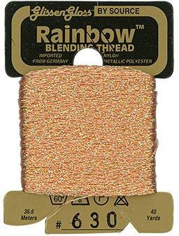 R630 Iridescent Salmon Glissen Gloss Rainbow Blending Thread