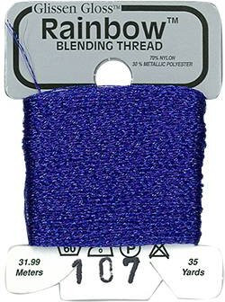 R107 Royal Blue Glissen Gloss Rainbow Blending Thread