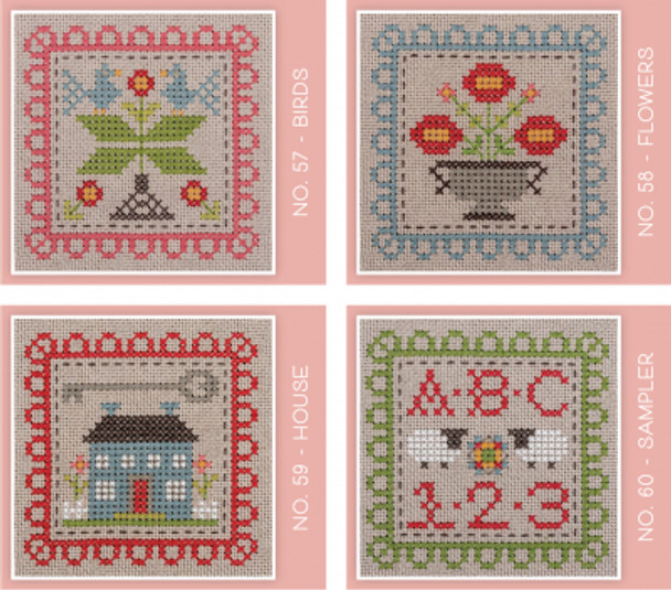 Stitch Cards - Set O (4 designs) It's Sew Emma SE4009