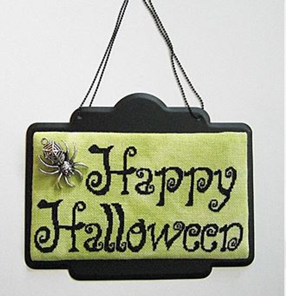 ZKS149 Happy Halloween Plaque Embellishments not included Keslyn's