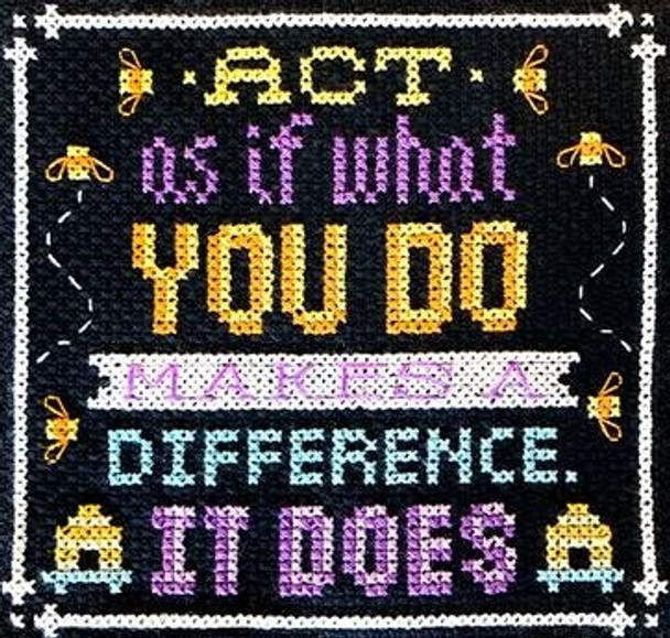 Words To Live By You Make a Difference 58h x 62w  (13/13) Tiny Modernist Inc  20-1007 YT TMR184