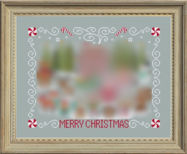 Christmas Stitch-A-Long Border  127h x 167w Tiny Modernist Inc 17-2002 TMR114
