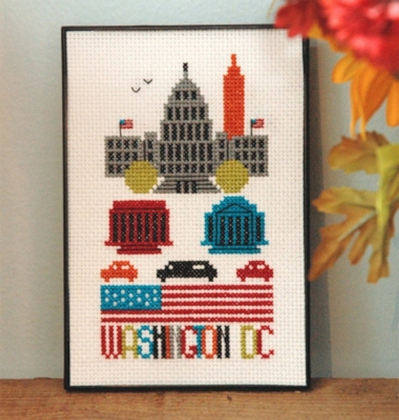 Washington DC Stitches: Cross Stitch Tiny Modernist Inc TMR104