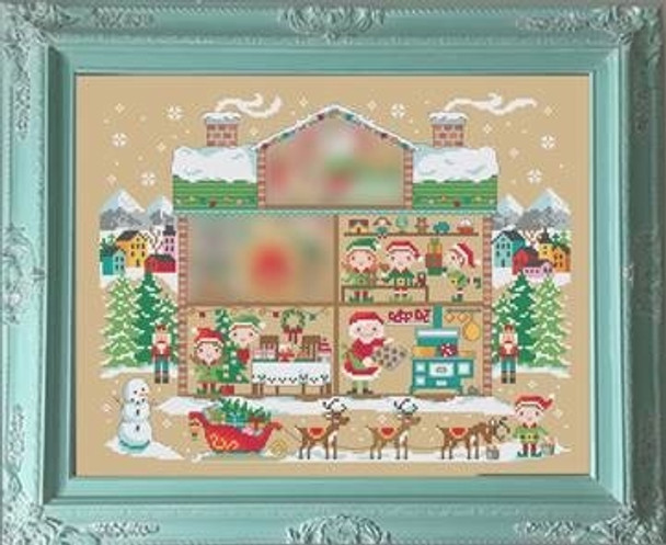 Room 3 Holiday Mystery Series Santa's House Entire Piece 140h x 179w (4/6) Tiny Modernist Inc 18-2499 YT TMR161